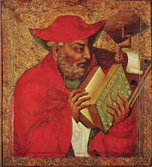 Obraz sv. Jeronýma od Mistra Theodorika v kapli sv. Kříže
